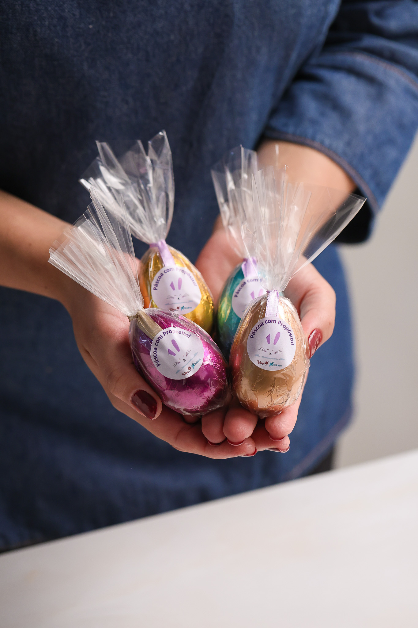 Ovo de Páscoa Tulipani detalhe