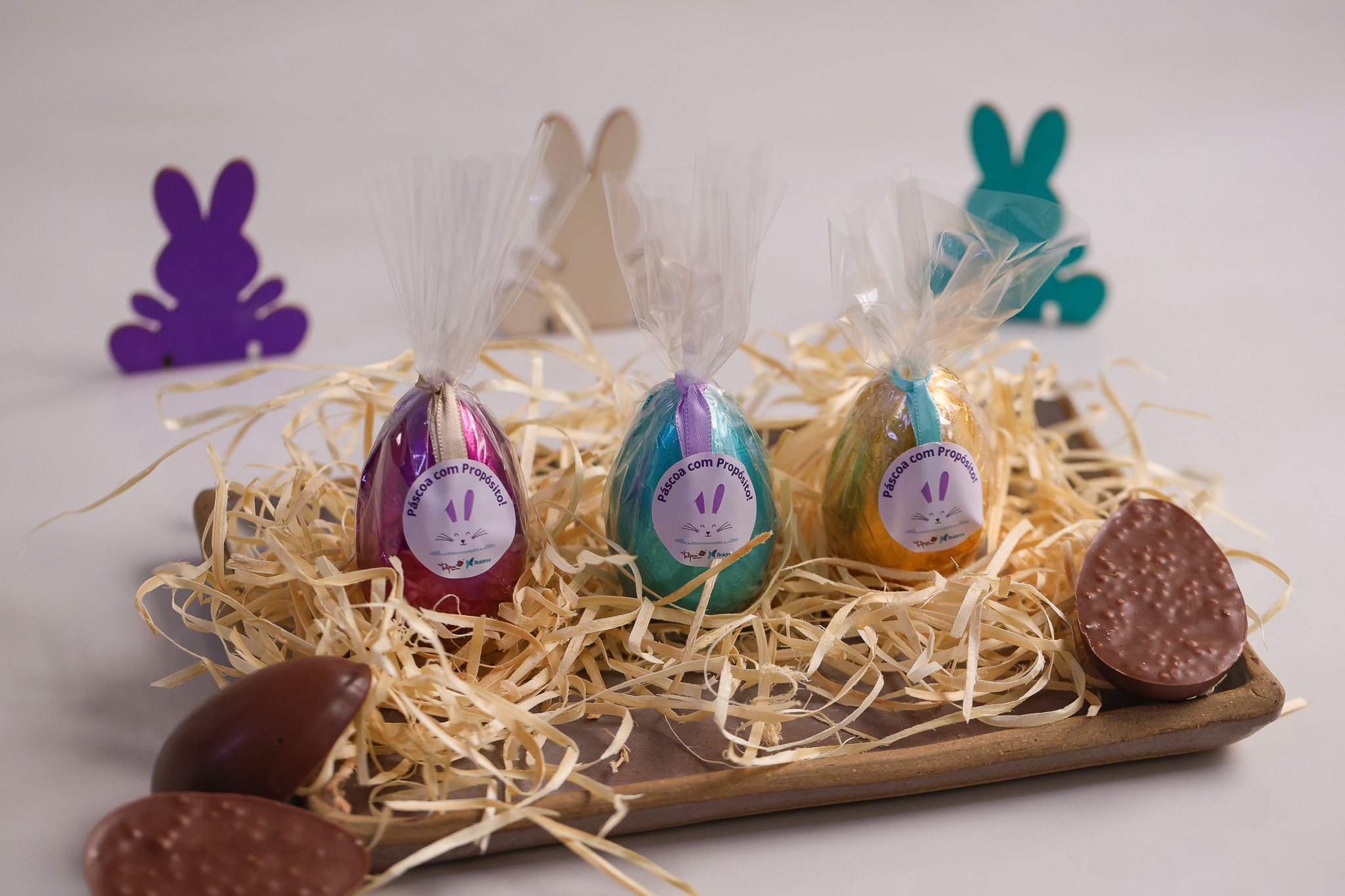 Ovo de Páscoa Tulipani embalagem